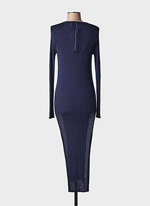 Rochie lungă mâneci lungi mâneci lungi albastru ERIKA CAVALLINI femeie