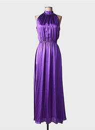 Rochie lungă fără mâneci fără mâneci violet CRIDA femeie