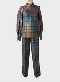 Set pantaloni mâneci lungi albastru ALBERTO BIANI femme