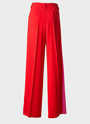 Pantalon larg țesătură crep mărime normală roșu MSGM femeie