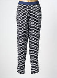 Pantalon drept țesătură poplin mărime normală negru CONCEPT K femme