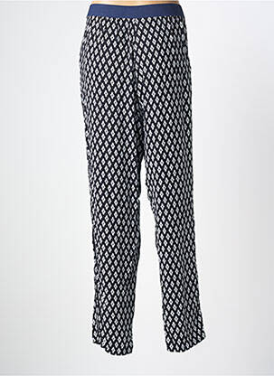 Pantalon drept țesătură poplin mărime normală negru CONCEPT K femeie