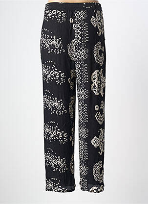 Pantalon drept talie elastică mărime normală negru L'ATELIER D'ANNA femeie