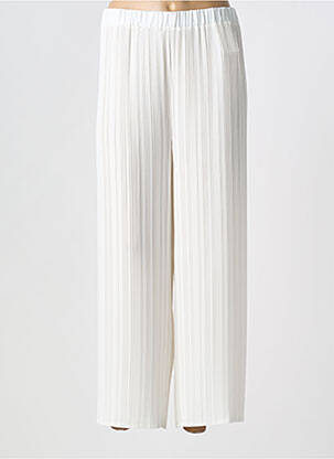 Pantalon drept alb HORTENSIA femeie