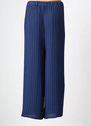Pantalon drept talie elastică mărime normală albastru HORTENSIA femeie
