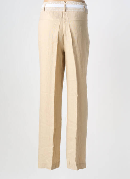 Pantalon slim bej FRED SABATIER femeie