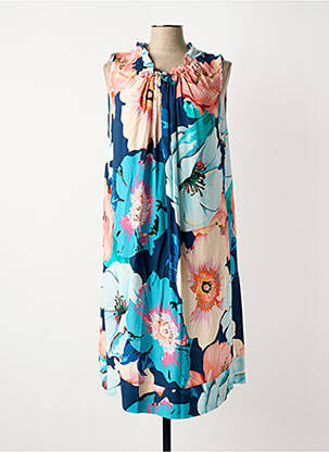 Rochie midi albastru COULEURS DU TEMPS femeie