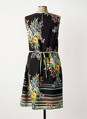 Rochie midi imprimeu floral fără mâneci negru FRED SABATIER femeie