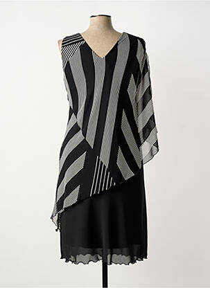 Rochie midi fără mâneci fără mâneci negru JEAN DELFIN femeie