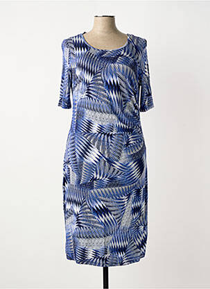 Rochie midi mâneci scurte mâneci scurte albastru CONCEPT K femeie