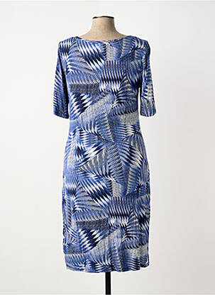 Rochie midi mâneci scurte mâneci scurte albastru CONCEPT K femeie