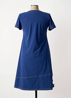 Rochie midi mâneci scurte mâneci scurte albastru JEAN DELFIN femeie