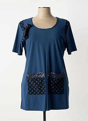 Tunică mâneci scurte albastru MERI & ESCA femeie