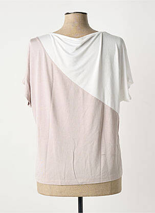 Tricou elasticitate mâneci scurte bej MARBLE femeie