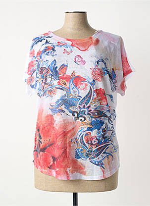 Tricou croială cambrată mâneci scurte albastru FRED SABATIER femeie