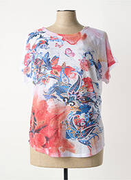 Tricou croială cambrată mâneci scurte albastru FRED SABATIER femme
