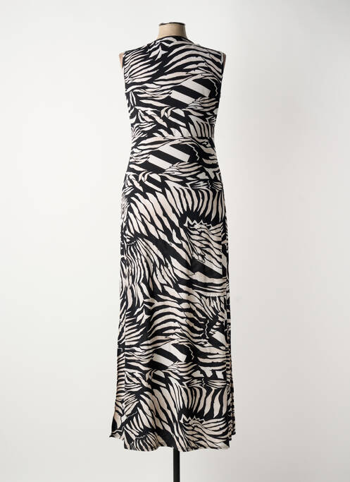 Rochie lungă negru MARBLE femeie