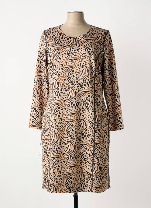 Rochie midi bej GUY DUBOUIS femeie