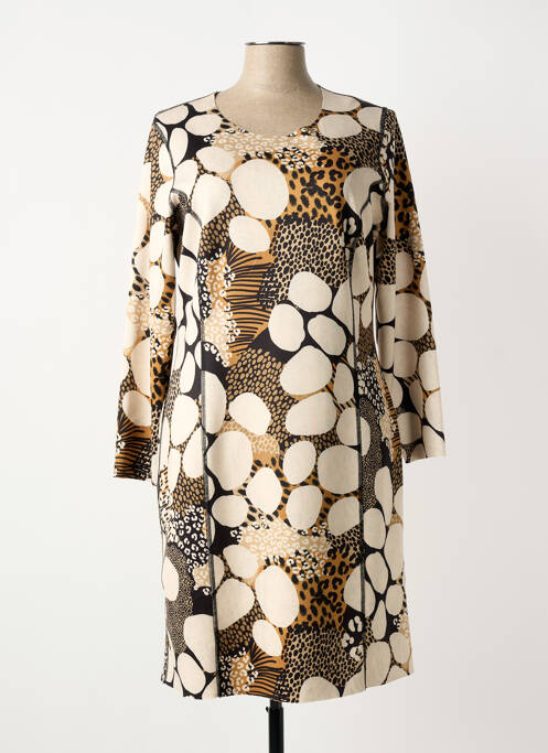 Rochie midi bej GUY DUBOUIS femeie