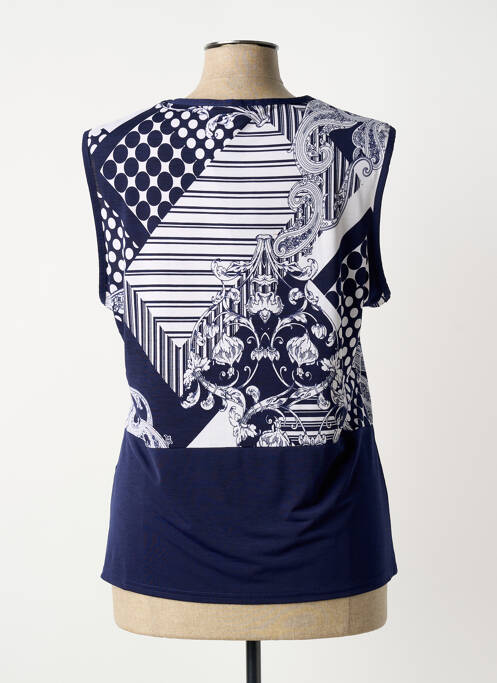 Top albastru MARBLE femeie
