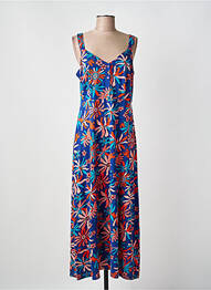 Rochie lungă imprimeu floral fără mâneci albastru AGATHE & LOUISE femme
