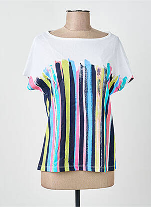 Tricou alb MARBLE femeie