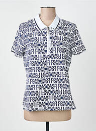 Polo elasticitate mâneci scurte alb DELAHAYE femme