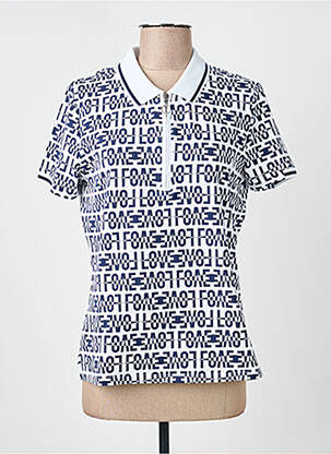 Polo alb DELAHAYE femeie