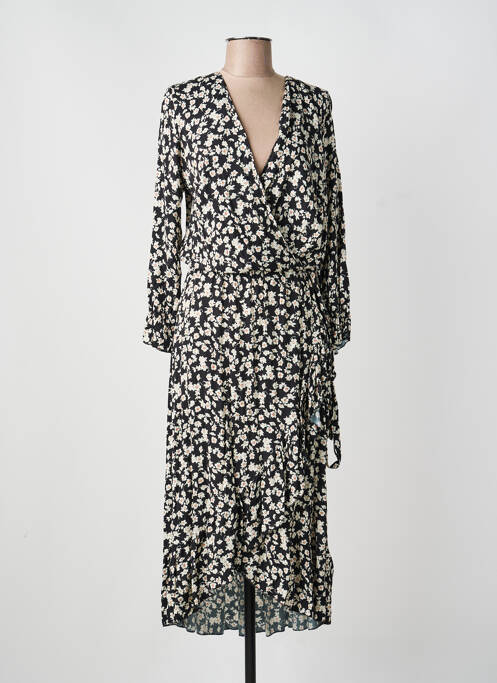 Rochie lungă negru COULEURS DU TEMPS femeie