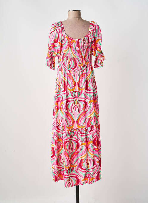 Rochie lungă roz COULEURS DU TEMPS femeie