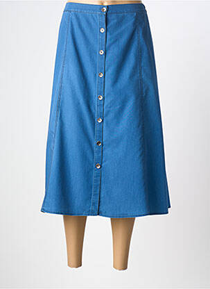 Fustă midi albastru GUY DUBOUIS femeie