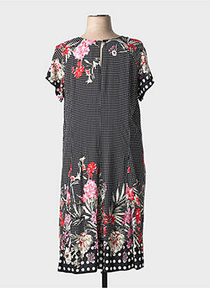Rochie midi croială fluidă mâneci scurte negru FRED SABATIER femeie