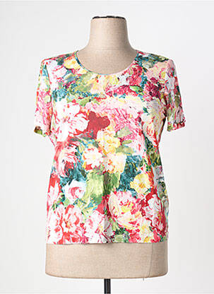 Tricou elasticitate mâneci scurte roșu HORTENSIA femeie