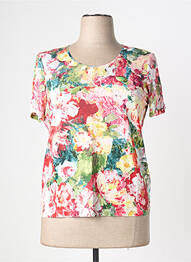 Tricou elasticitate mâneci scurte roșu HORTENSIA femme