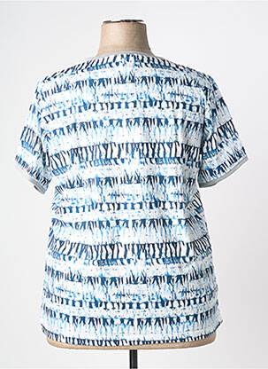 Tricou serigrafie mâneci scurte albastru GUY DUBOUIS femeie