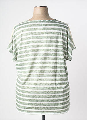 Tricou croială dreaptă mâneci scurte verde MERI & ESCA femeie