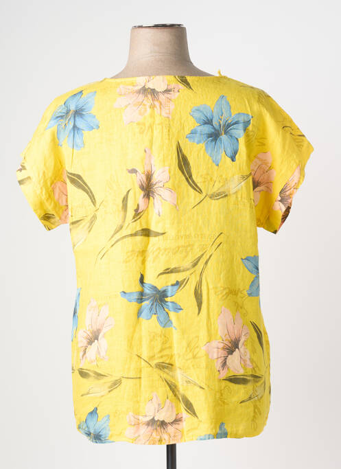 Top galben COULEURS DU TEMPS femeie