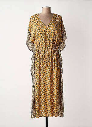 Rochie midi bej LOLA ESPELETA femeie