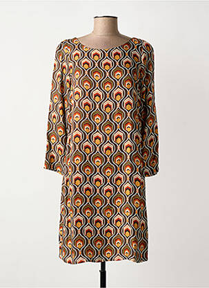 Rochie scurtă mâneci lungi mâneci lungi maro FREEMAN T.PORTER femeie