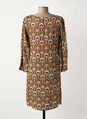 Rochie scurtă mâneci lungi mâneci lungi maro FREEMAN T.PORTER femeie