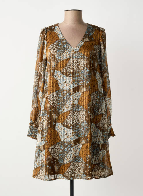 Rochie scurtă maro LOLA ESPELETA femeie