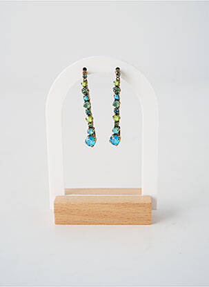 Cercei ornament oxid de zirconiu albastru KONPLOTT femme