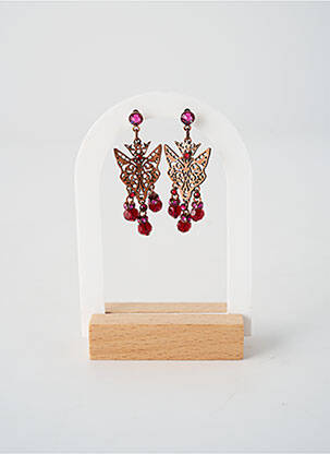 Cercei ornament oxid de zirconiu roz KONPLOTT femme