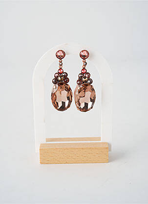 Cercei ornament oxid de zirconiu roz KONPLOTT femeie