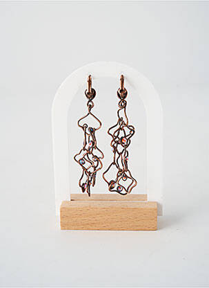 Cercei ornament oxid de zirconiu roz KONPLOTT femme