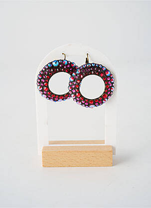 Cercei ornament oxid de zirconiu roz KONPLOTT femeie