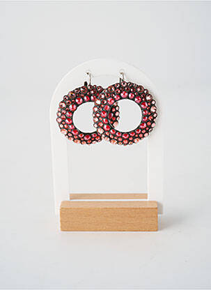 Cercei ornament oxid de zirconiu roz KONPLOTT femeie
