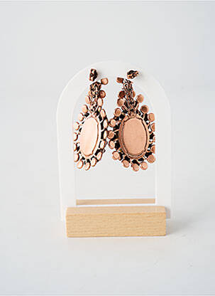Cercei ornament oxid de zirconiu roz KONPLOTT femeie