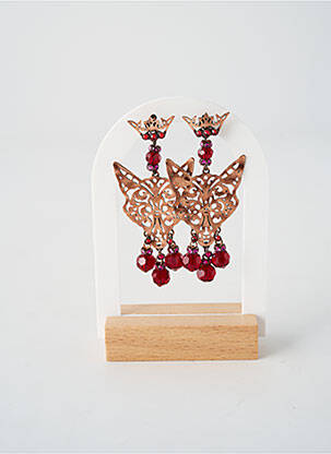 Cercei ornament oxid de zirconiu roz KONPLOTT femme