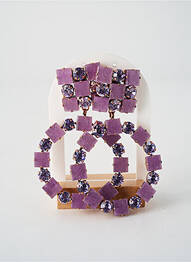 Cercei ornament oxid de zirconiu violet KONPLOTT femeie